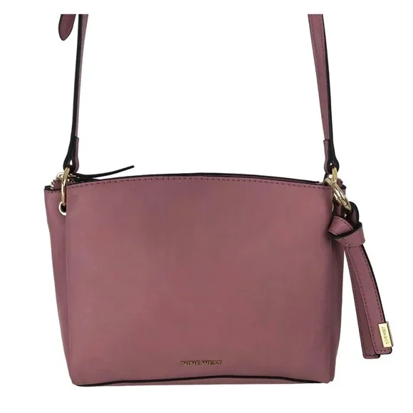 Nine West Womens Dusty Orchid Crossbody Purse Bag Purple - Picture 2 of 15